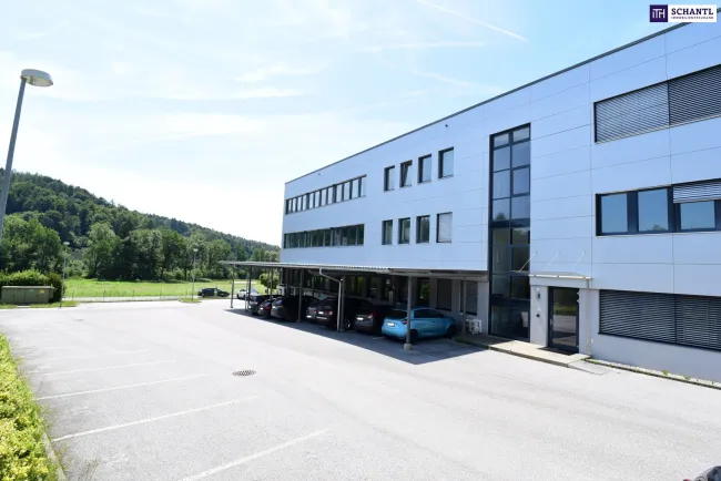 GRAZ/AUTAL: TOP Gewerbeimmobilie sofort verfügbar! Büro- und Geschäftsräumlichkeiten auf 85 m² mit erstklassiger Ausstattung, KFZ-Abstellplätzen, E-Ladestationen & Klimaanlage! Gleich Termin vereinbaren! - Bild