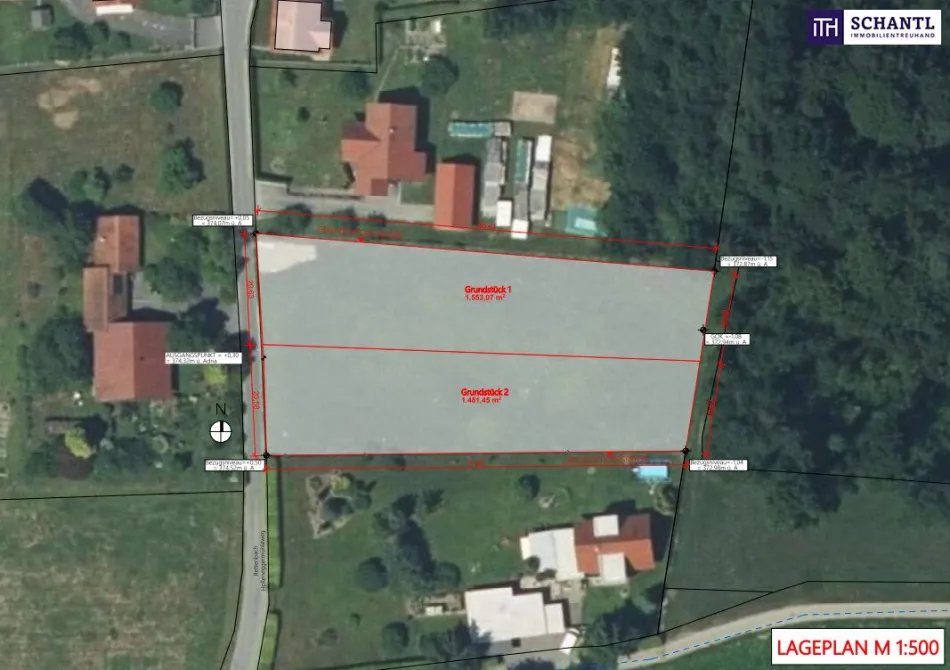 Attraktives Baugrundstück am Sonnenhang – 1.481,45 m² - Titelbild