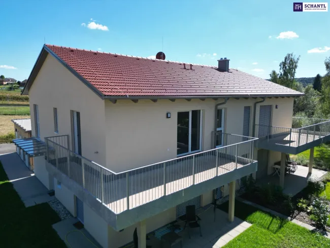 Großartiger 3-Zimmer ERSTBEZUG! 68,50 m² Wohnfläche & ca. 243 m² großer Garten mitten in der THERMENREGION! EINZIEHEN & WOHLFÜHLEN! - Titelbild