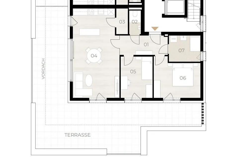 79 m² Terrasse. 76 m² Wohnen. | Bestlage St. Peter | KARL No.5 - Bild