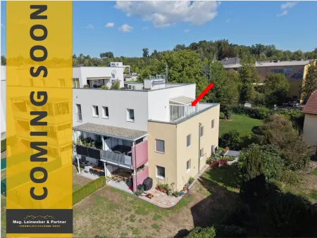 COMING SOON! Neuwertiges Wohnen mit Penthouse-Charakter XXL-Traumterrasse & verglasten Sommergarten in einer modernen Wohnanlage Schwanenstadt