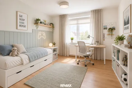 Kinderzimmer (virtuell eingerichtet)