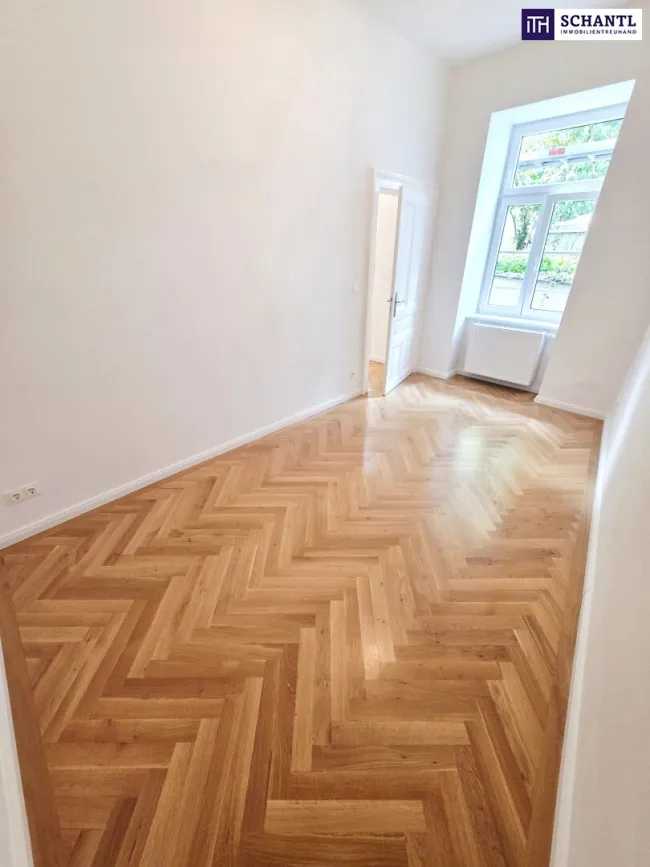 Ein Wiener Märchen beim Kutschkermarkt! Altbaucharme, Absolute Ruhelage, Hofidylle und Garten-Glück! Prunkvolles Stiegenhaus + Beste Infrastruktur! Jetzt zugreifen! - Bild