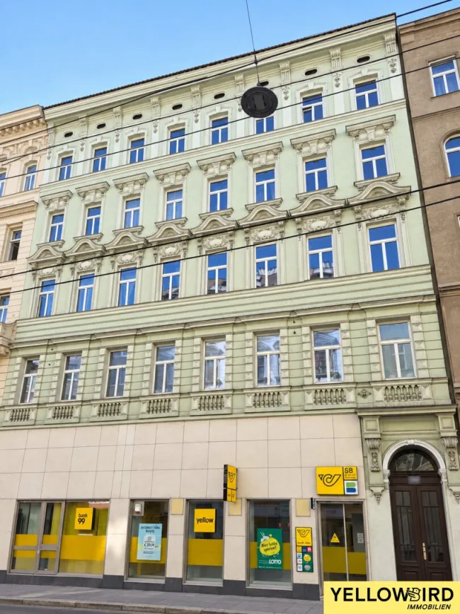 Balkon I LIFT Hofseitige 3-Zimmer-Altbauwohnung I Erstbezug nach Sanierung I Alserstraße - Bild