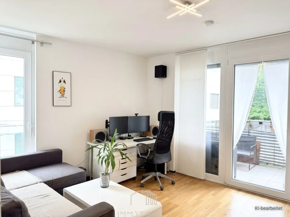 NÄHE TU GRAZ: Sonnige 2-Zimmer-Wohnung mit Extraküche, Westbalkon und Tiefgarage - Bild