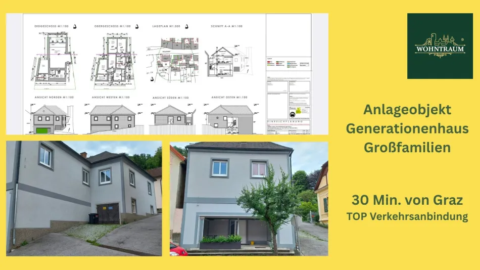 TOP Preis! Generationen & Großfamilien - Mehrparteien - Anlageobjekt nur 30 Min von Graz € 333.000,00 - € 1.447,00 m² - Sofort besichtigen! - Titelbild