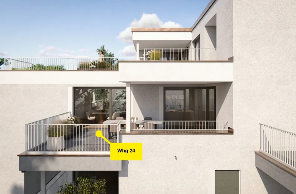 Exklusive 4-Zi-Wohnung Erstbezug in Bregenz mit 2 Terrassen - Bild