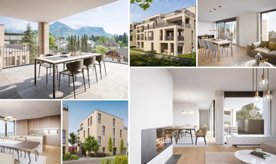 Top Neubau: 3-Zi-Wohnung mit Terrasse, Fußbodenheizung in Dornbirn - Bild