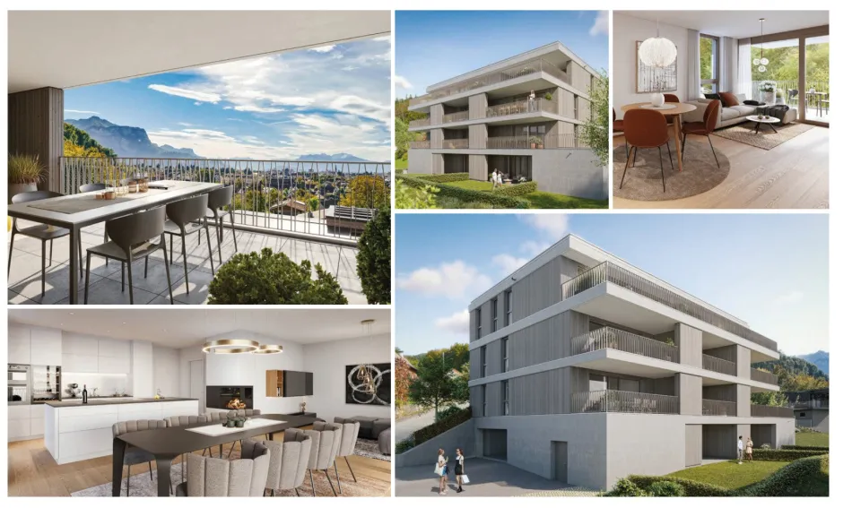 Moderne 2-Zi Gartenwohnung in Dornbirn EG, Terrasse, Garten, Erstbezug! - Bild
