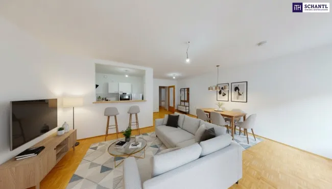 Erstbezug nach Sanierung: Moderne Stadtwohnung in zentraler Lage in Graz: 65 m² - 2 Zimmer - große Wohnküche & Eigengarten! Gleich anfragen und Besichtigungstermin vereinbaren! PROVISIONSFREI! - Bild