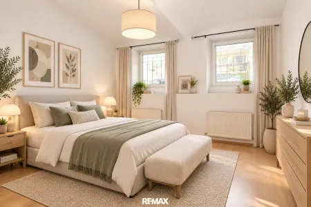 Schlafzimmer (virtuell eingerichtet)
