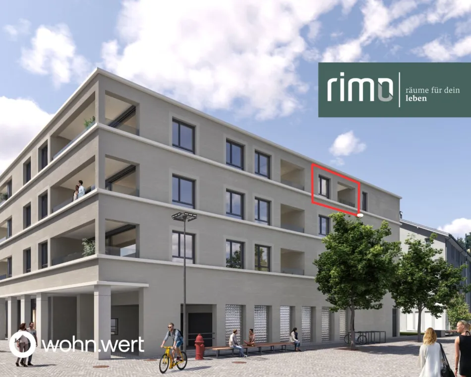 1,5-Zimmer-Dachgeschoßwohnung am Jahnplatz inmitten von Feldkirch - Erstbezug - zu mieten - Top A3.2 - Titelbild