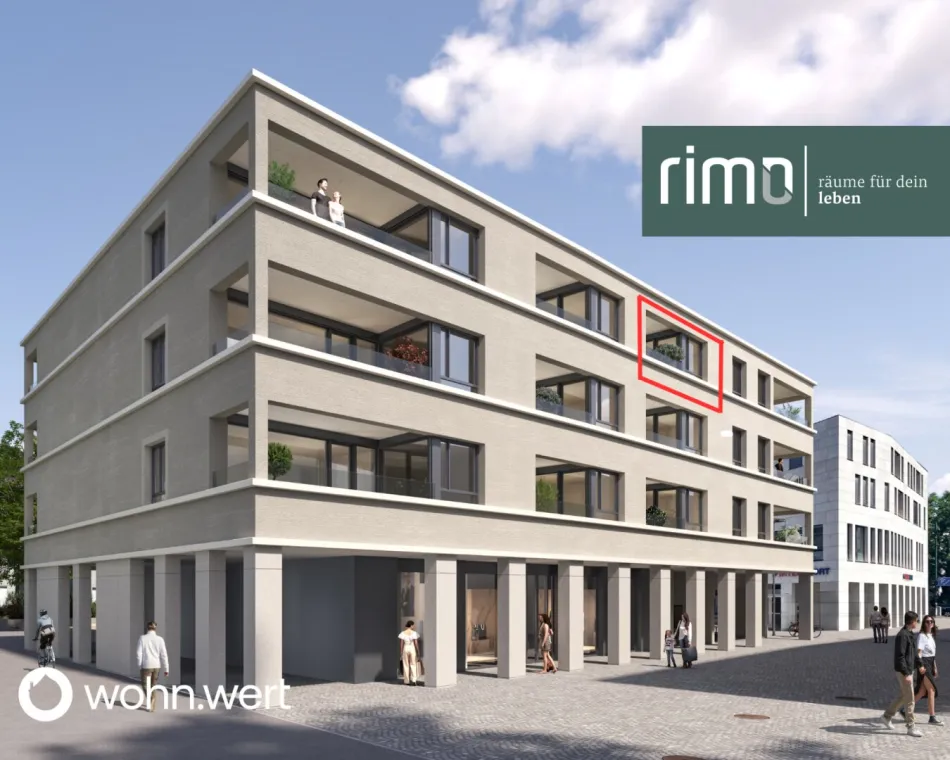 2-Zimmer-Dachgeschoßwohnung am Jahnplatz inmitten von Feldkirch - Erstbezug - zu mieten - Top A3.5 - Titelbild