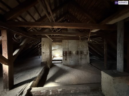 VERWIRKLICHEN SIE SICH SELBST - 96m² aufgeteilt auf ZWEI Bestandswohnungen + ca. 115m2 baugenehmigter Rohdachboden