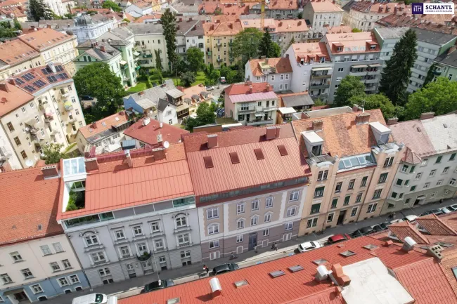 Bauen Sie sich Ihre Maisonette-Wohnung - 49m² Bestandswohnungen + ca. 53m2 baugenehmigter Rohdachboden - Bild