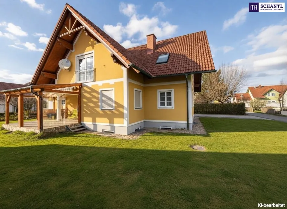 SONNENLAGE - Neuwertiges ca. 160m2 großes Traumhaus mit idyllischem Garten + Terrasse, 2 Garagen & Top-Ausstattung in Ruhelage - Titelbild