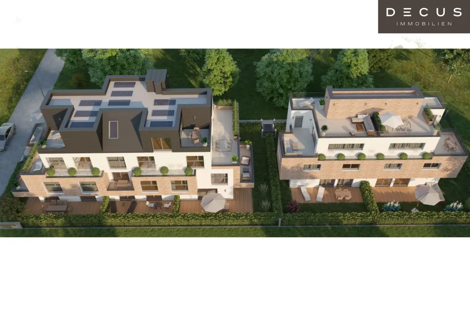 Wohnbauprojekt in Wien-Donaustadt – neun Wohnungen, zwei Doppelhaushälften und Tiefgarage - Titelbild