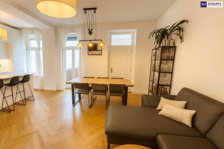 Zeitlose Eleganz trifft modernen Wohnkomfort – stilvoll sanierte 3,5-Zimmer-Altbauwohnung mit Designküche, zwei Außenflächen & Toplage nahe dem Türkenschanzpark