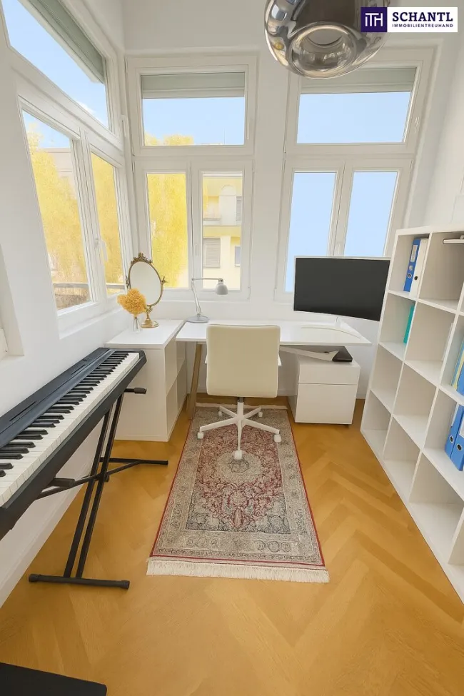 Zeitlose Eleganz trifft modernen Wohnkomfort – stilvoll sanierte 3,5-Zimmer-Altbauwohnung mit Designküche, zwei Außenflächen & Toplage nahe dem Türkenschanzpark - Bild