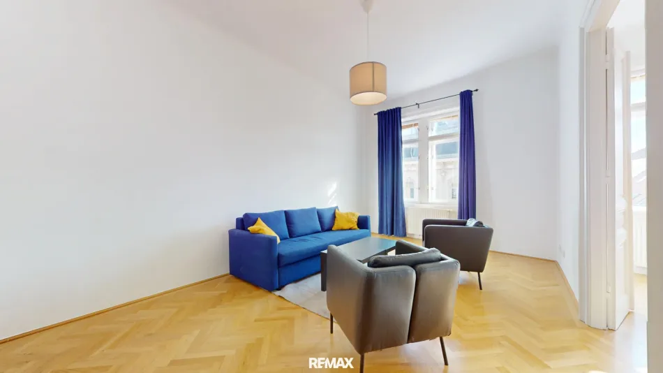 Zentrale 3-Zimmer-Altbauwohnung mit Lift in 1080 Wien | nahe Neubaugasse & Innenstadt - Bild
