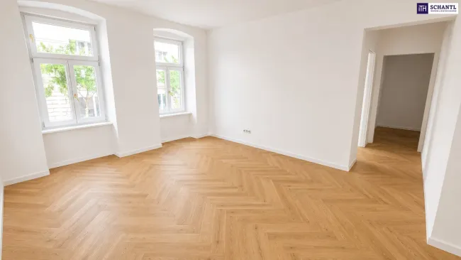 Altbaujuwel nahe Brunnenmarkt – hochwertig sanierte 2- Zimmer-Wohnungen mit Klimaanlage + moderner Luftwärmepumpe - Titelbild