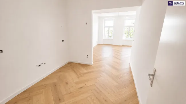 Altbaujuwel nahe Brunnenmarkt – hochwertig sanierte 2- Zimmer-Wohnungen mit Klimaanlage + moderner Luftwärmepumpe - Bild
