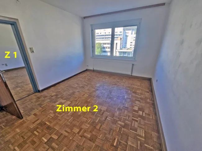 2 Zimmer, Küche, Loggia, Dusche, WC, preiswert !