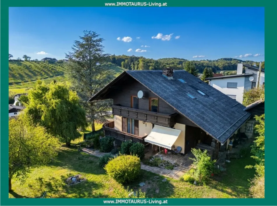 Einfamilienhaus mit Charme auf rund 2.350 m² im südoststeirischen Hügelland – Dachgeschoss ausbaufähig zur zweiten oder erweiterten Wohneinheit! - Titelbild