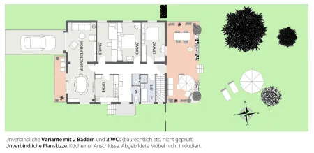 Grundriss 2D - Variante