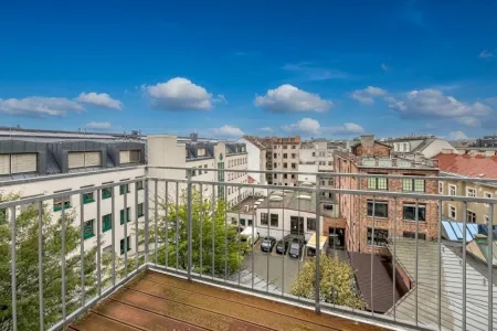 Ausblick vom Balkon