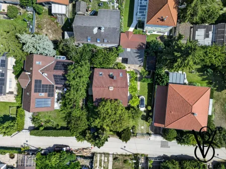 Luftbild von oben: Nachbarschaft