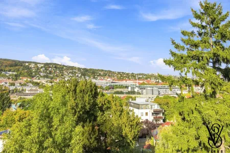 Fernblick über das Wiental bis zur Kirche am Steinhof
