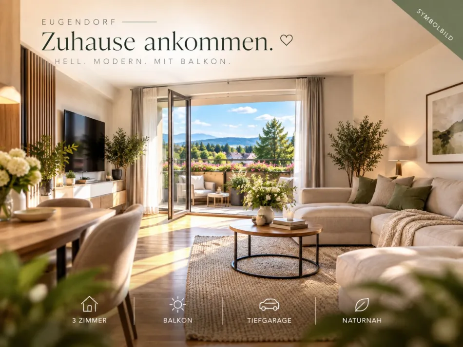 Wohnen mit Komfort, Raum und Lebensqualität – in Eugendorf, nur wenige Kilometer von Salzburg entfernt. - Titelbild