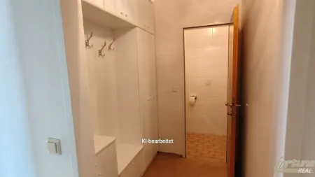Garderobe / WC KI generiert