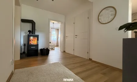 Vorraum Schlafbereich mit Schwedenofen