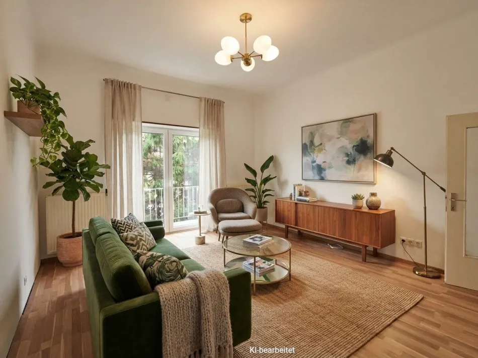 Vorgarten: Gemütliche Balkonwohnung + Nähe Donauinsel + Sonniges Wohnzimmer + Teilbar auf 3 Zimmer - Titelbild