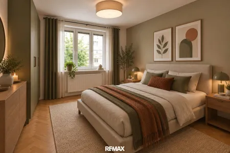 Schlafzimmer (virtuell eingerichtet)