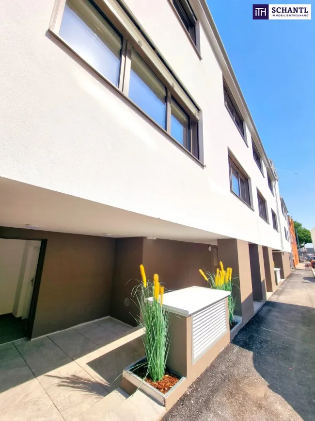 Fire Sale! Absolute Ruhelage mit Terrasse im Innenhof! Innovative Erdwärme + Perfekt aufgeteilte 3 Zimmer + Hochwertige Ausführung + Tiefgarage + Nachhaltig investiert! Jetzt zugreifen! - Bild