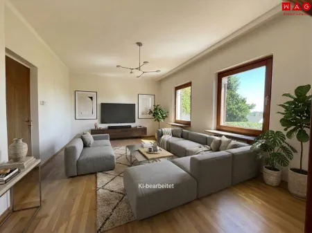 Wohnzimmer KI generiert