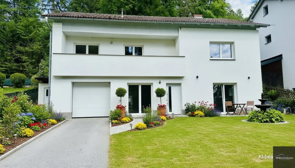 Charmantes Einfamilienhaus mit Terrasse, Balkon & Garage - Titelbild