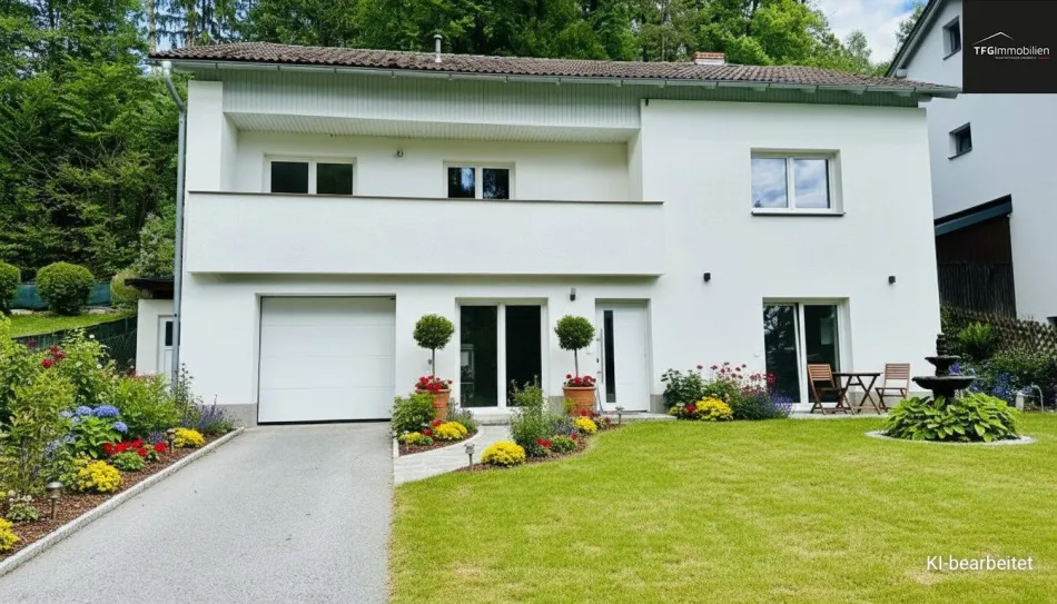 Charmantes Einfamilienhaus mit Terrasse, Balkon & Garage - Titelbild