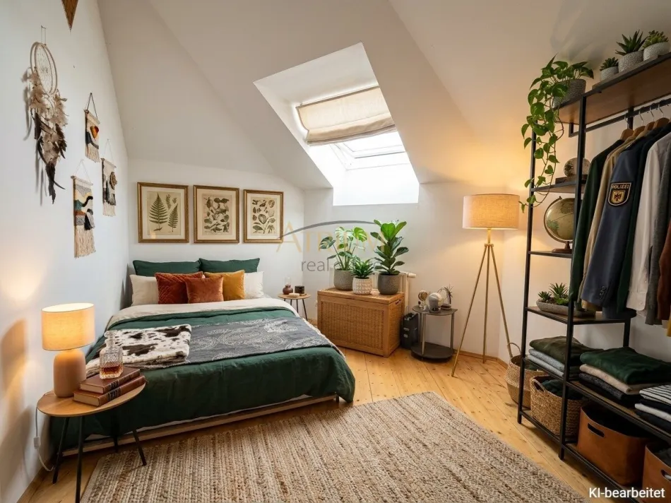 Helle drei Zimmer - Dachgeschosswohnung mit Charme & Weitblick in Wiener Neustadt. - Bild