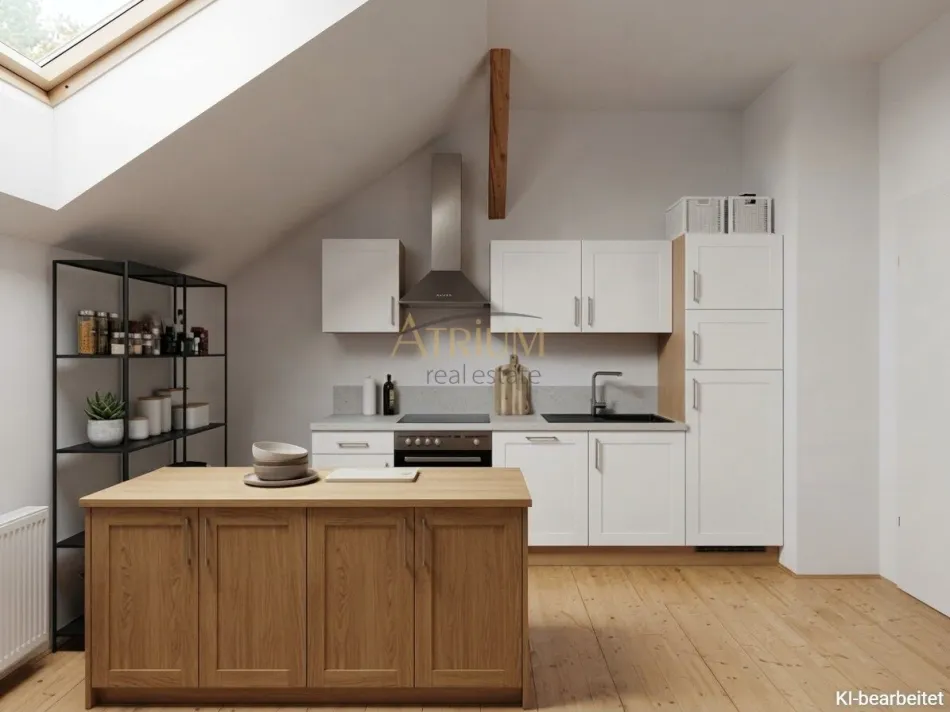 Helle drei Zimmer - Dachgeschosswohnung mit Charme & Weitblick in Wiener Neustadt. - Bild