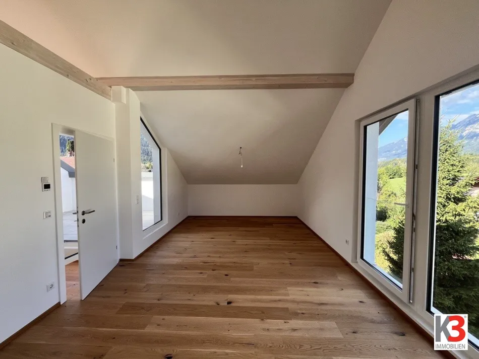 K3 - Penthouse-Feeling - Lift mit Schlüssel direkt in die Wohnung, Dachterrasse, 2 Bäder 3 Parkplätze und Panoramablick - Bild