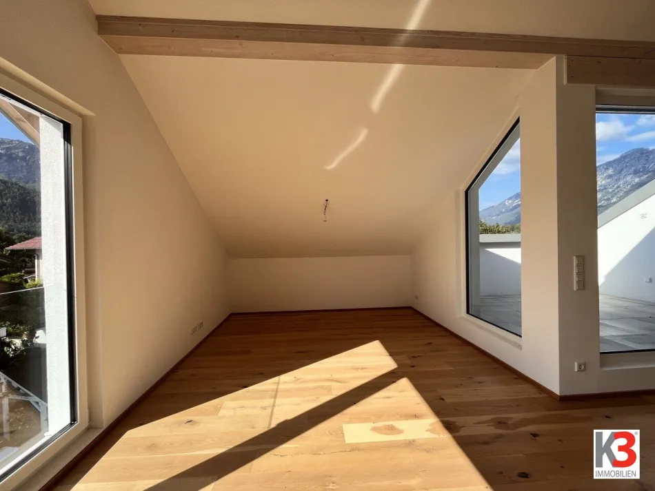 K3 - Penthouse-Feeling - Lift mit Schlüssel direkt in die Wohnung, Dachterrasse, 2 Bäder 3 Parkplätze und Panoramablick - Bild