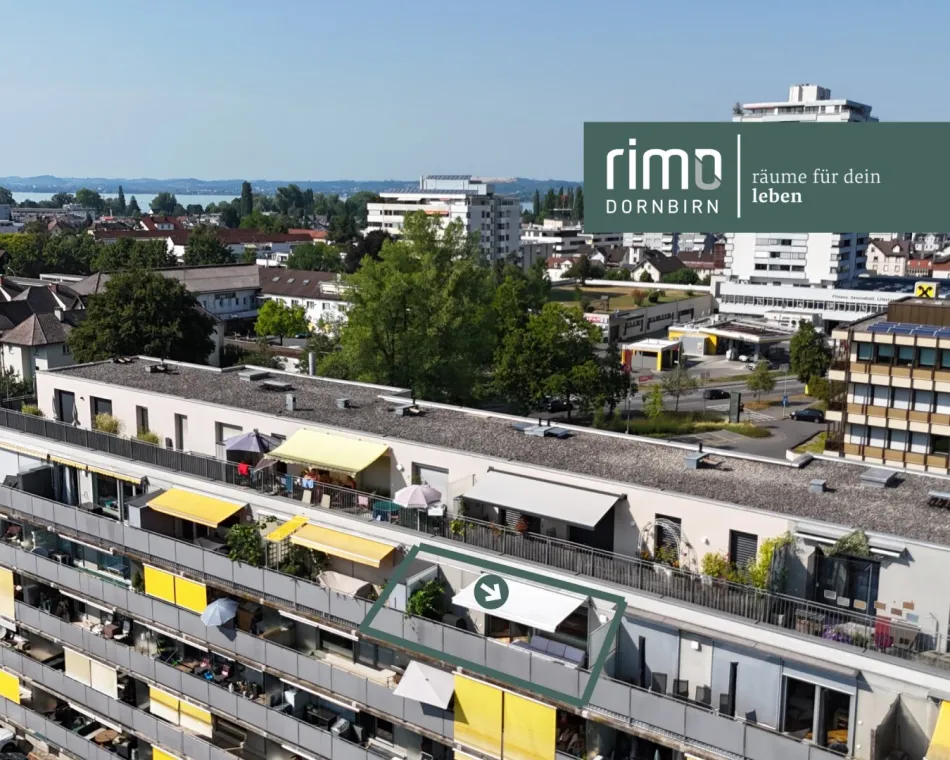 Über den Dächern von Bregenz – sonnige 3-Zimmer-Wohnung mit Aussicht und Terrasse - Titelbild