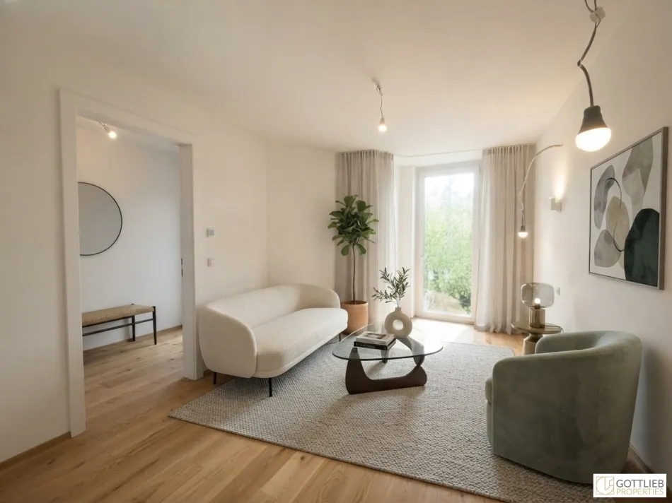 U-Bahn-Nähe U3 und U6! 3-Zimmer-Altbau-Wohnung mit Atelier und Eigengarten in generalsaniertem Gründerzeithaus - Bild