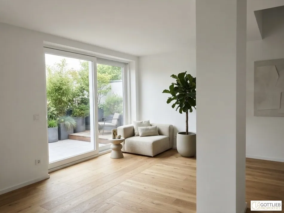 U-Bahn-Nähe U3 und U6! Hochwertige 3-Zimmer-Dachgeschoss-Wohnung mit Südterrasse in generalsaniertem Gründerzeithaus - Bild