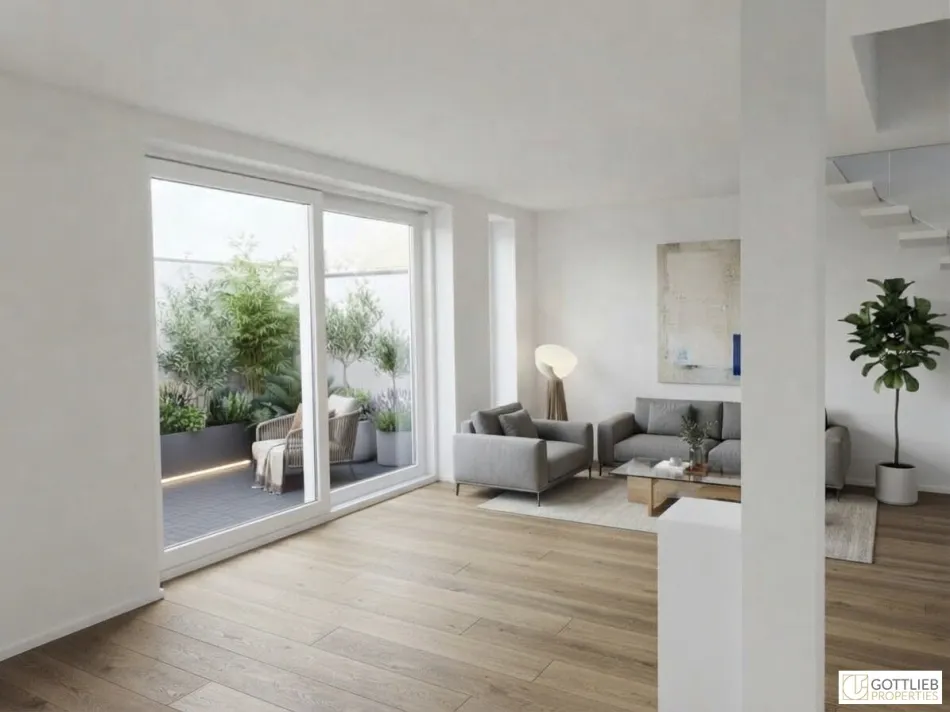 U-Bahn-Nähe U3 und U6! Hochwertige 3-Zimmer-Dachgeschoss-Wohnung mit Südterrasse in generalsaniertem Gründerzeithaus - Titelbild