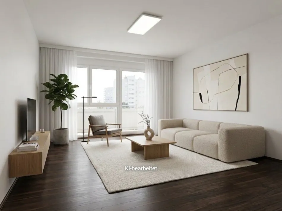 Großzügige 99 m² Wohnung mit zwei Balkonen, Lift & eigenem Parkplatz - Titelbild
